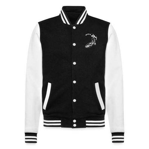 College Sweat Jacket - black/white