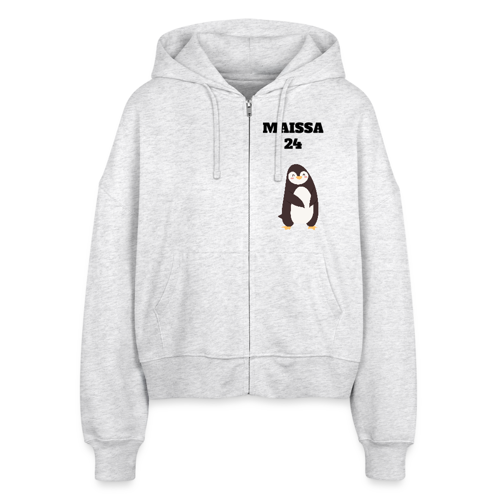 Stanley/Stella Boxy Women’s Organic Zip Hoodie Ida - heather white