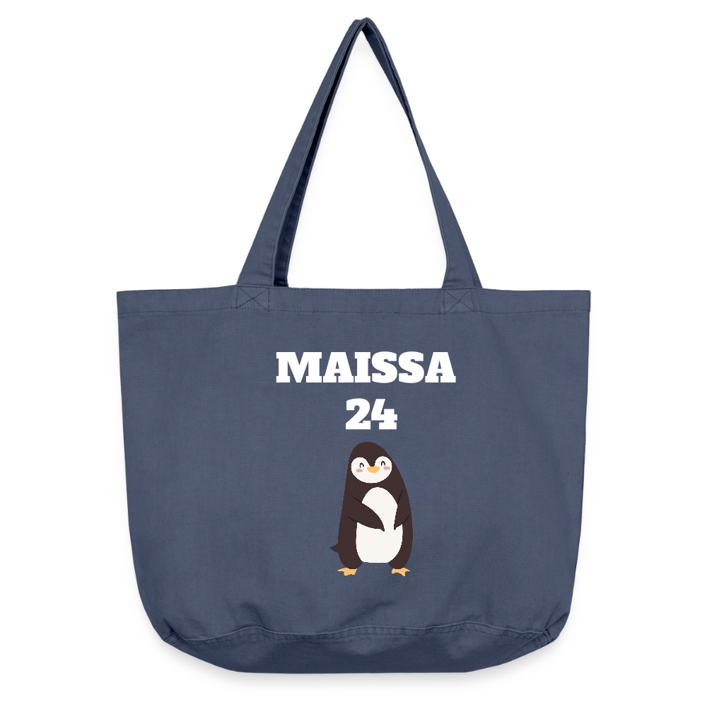 Vintage-washed Shopper - vintage denim